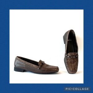 Stuart Weitzman Hazel Embellished Snake Printed Leather